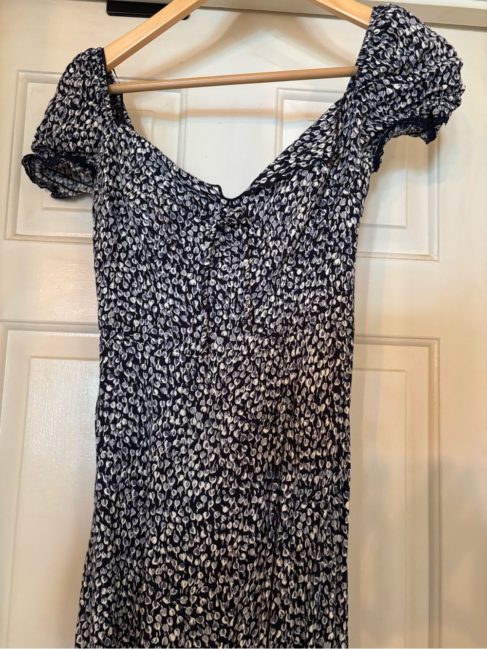 Reformation Navy and White Printed